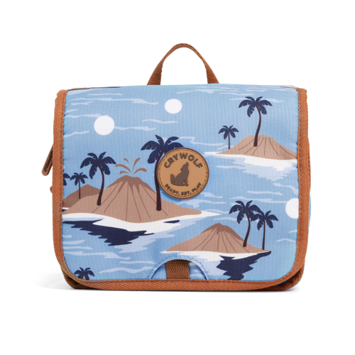 CRYWOLF Travel Cosmetic Bag - Blue Lost Island