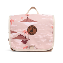 Load image into Gallery viewer, CRYWOLF Travel Cosmetic Bag - Sunset Lost Island