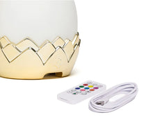 Load image into Gallery viewer, Little Belle - Dragon Egg Carry Lantern | White & Gold