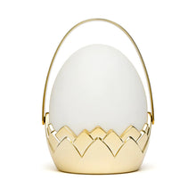 Load image into Gallery viewer, Little Belle - Dragon Egg Carry Lantern | White & Gold