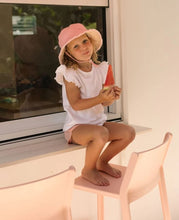 Load image into Gallery viewer, Acorn Frayed Bucket Hat | Strawberry