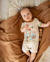 Load image into Gallery viewer, Bébé Ivan Camp Scene SS Romper