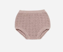 Load image into Gallery viewer, Quincy Mae Scalloped Cardi + Bloomer Set || Mauve