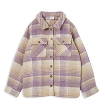 Load image into Gallery viewer, Milky Lilac Check Overshirt
