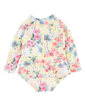 Load image into Gallery viewer, Minihaha Swim Milana Yellow LS Sunsuit