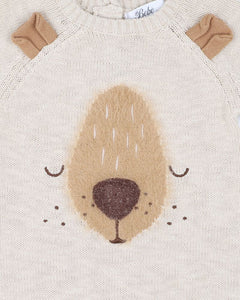 Bébé Myles Bear Knitted Romper