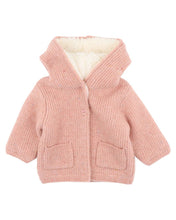 Load image into Gallery viewer, Bébé Knitted Hooded Cardigan