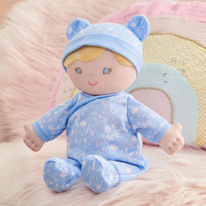 GUND Recycled Baby Doll: Blue 'Aster'