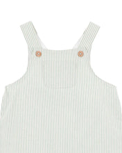 Load image into Gallery viewer, Bébé Roman Green Stripe Overalls