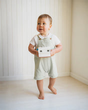 Load image into Gallery viewer, Bébé Roman Green Stripe Overalls