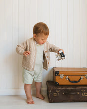 Load image into Gallery viewer, Bébé Roman Green Stripe Overalls