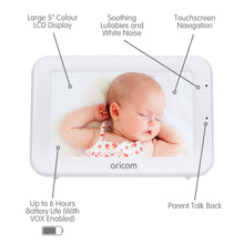 Load image into Gallery viewer, Oricom SC875 5″ Touchscreen Video Baby Monitor (SC875)