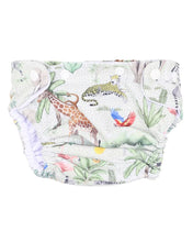 Load image into Gallery viewer, Bébé Silas Print Aqua Nappy