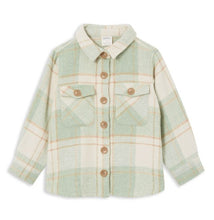 Load image into Gallery viewer, MIlky Soft Green Check Overshirt