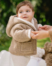 Load image into Gallery viewer, Bébé Knitted Hooded Jacket