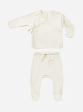 Load image into Gallery viewer, Quincy Mae Wrap Top + Footed Pant Set || Assorted