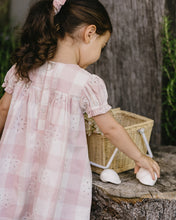 Load image into Gallery viewer, Bébé Lara Cutwork Check Dress