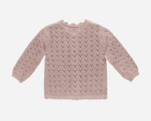Load image into Gallery viewer, Quincy Mae Scalloped Cardi + Bloomer Set || Mauve