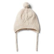 Load image into Gallery viewer, W+F Knitted Cable Bonnet - assorted colours