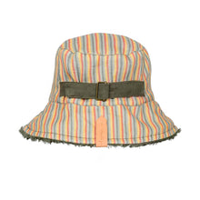 Load image into Gallery viewer, Bedhead 'Traveller' Adults Frayed Bucket Hat - Gwen/Moss