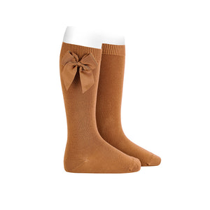 Cóndor Knee High Socks with Velvet Bow - assorted