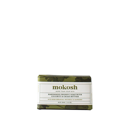 Mokosh Handmade Organic Soap with Rose Geranium|Patchouli|Mandarin - CLICK & COLLECT ONLY - www.bebebits.com.au