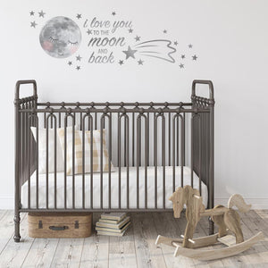 Living Textiles Sleepy Moon Removable Wall Decals