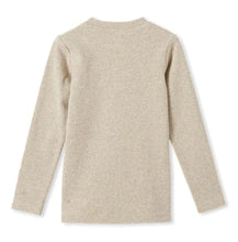Load image into Gallery viewer, Milky Natural Marle Rib Henley Top