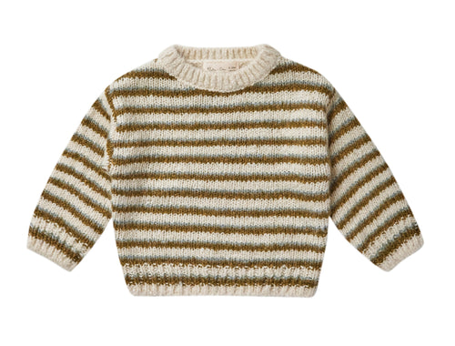 Rylee + Cru aspen sweater || chartreuse stripe