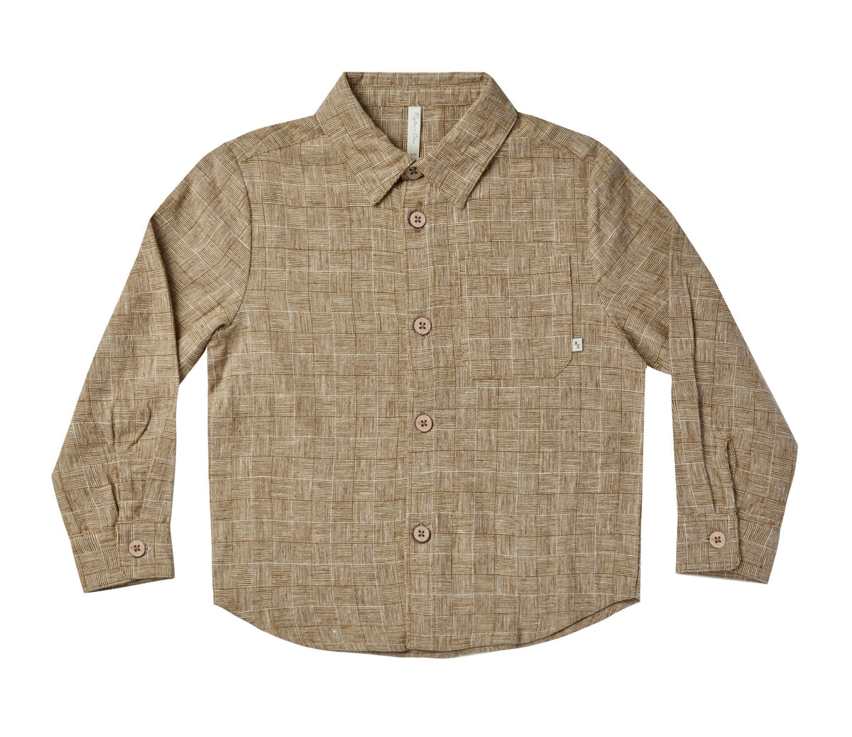 Rylee + Cru Longline Coat - Micro Check main image 1