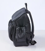Load image into Gallery viewer, OiOi Genuine Leather Nappy Backpack - Jet Black
