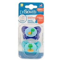 Dr Brown's Prevent Printed Soother 2 Pack