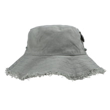 Load image into Gallery viewer, Bébé Khaki Linen Sun Hat