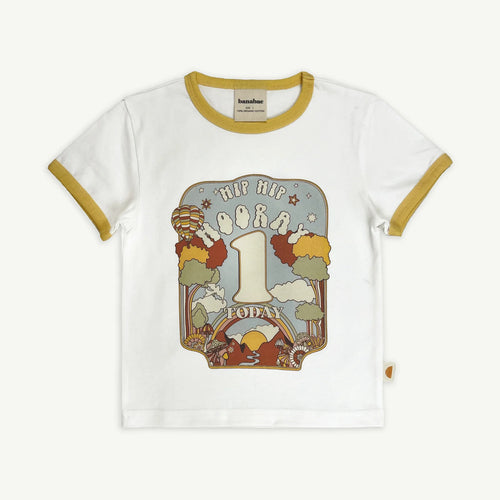Hip Hip Hooray Birthday Ringer Tee | 1 Year Old