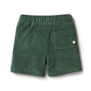 wilson + frenchy Organic Terry Short Set - Moss