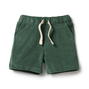 wilson + frenchy Organic Terry Short Set - Moss