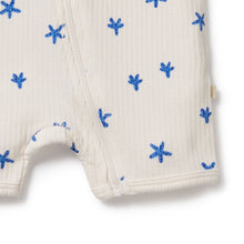 Load image into Gallery viewer, wilson + frenchy Little Starfish Organic Rib Zipsuit