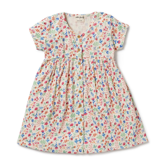 wilson + frenchy Tropical Garden Crinkle Dress