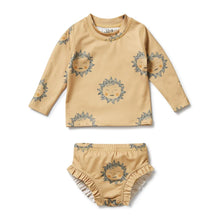 Load image into Gallery viewer, wilson + frenchy Shine on Me Rashie Swim Set *INC Swim Hat