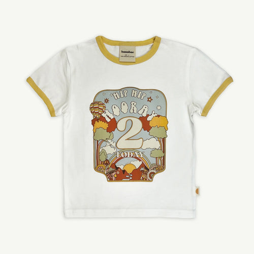 Hip Hip Hooray Birthday Ringer Tee | 2 Year Old