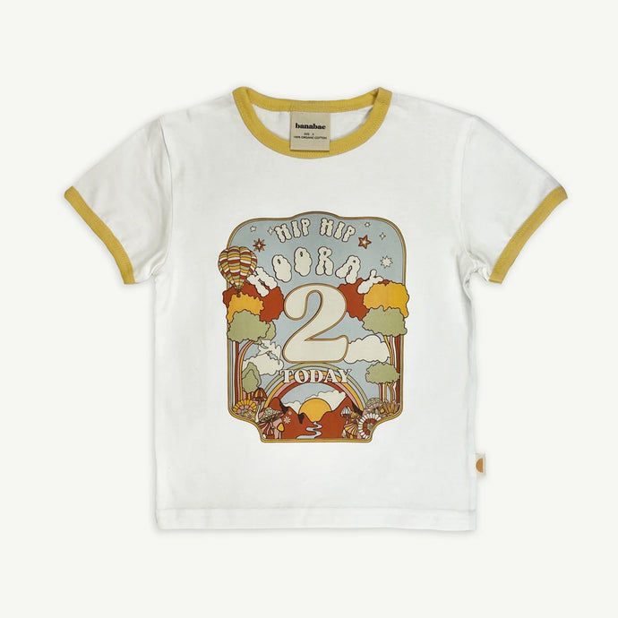 Hip Hip Hooray Birthday Ringer Tee | 2 Year Old