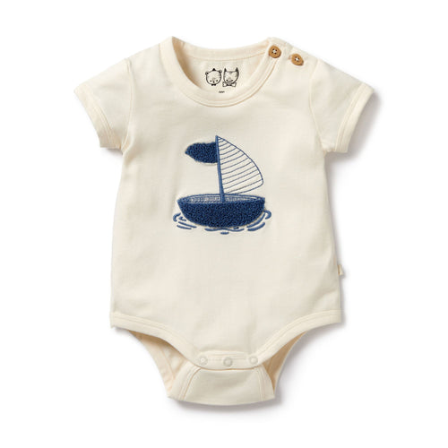 wilson + frenchy Organic Bodysuit - Nautical