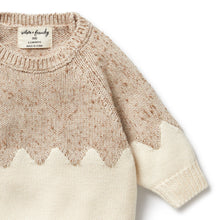 Load image into Gallery viewer, wilson + frenchy Almond Fleck Knitted Jacquard Jumper &amp; Knit Legging Set