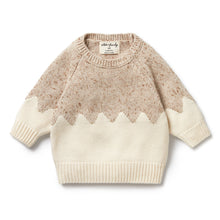 Load image into Gallery viewer, wilson + frenchy Almond Fleck Knitted Jumper