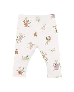 Bébé Australiana Print Organic Leggings