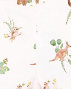 Bébé Australiana Print Organic Leggings
