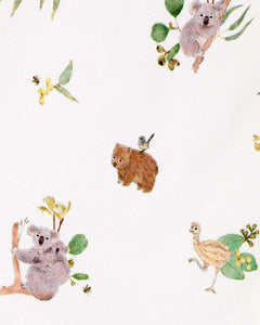 Bébé Australiana Print Organic Leggings