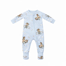 Load image into Gallery viewer, confetti kidz Bamboo Zipsuit | Aviator Teddy