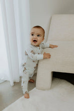 Load image into Gallery viewer, confetti kidz Bamboo Zipsuit | Aviator Teddy