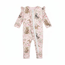 Load image into Gallery viewer, confetti kidz Bamboo Zipsuit | Baby Animals